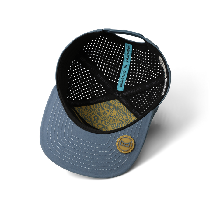 melin Trenches Icon Hydro Blue Stone Gum snapback hat
