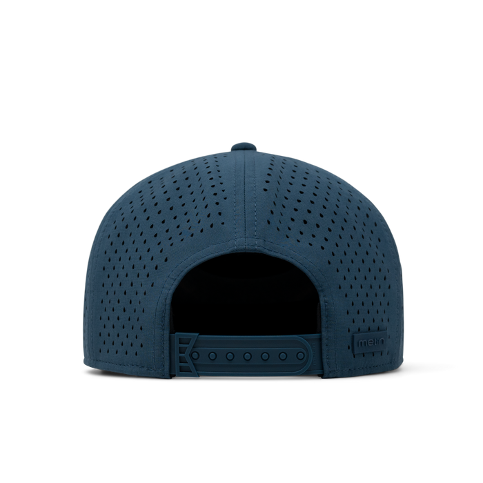 The back view of the melin Horizon Fit Trenches Icon Hydro in Deep Dive