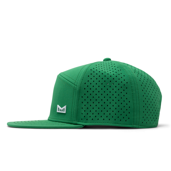 The side view of melin's Trenches Icon Hydro - Kelly Green