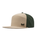 The front, angled view of the melin Trenches Icon Hydro  Horizon Fit in  Khaki / Kombu Green