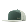 The front, angled view of the melin Horizon Fit Trenches Icon Hydro hat in misty trails