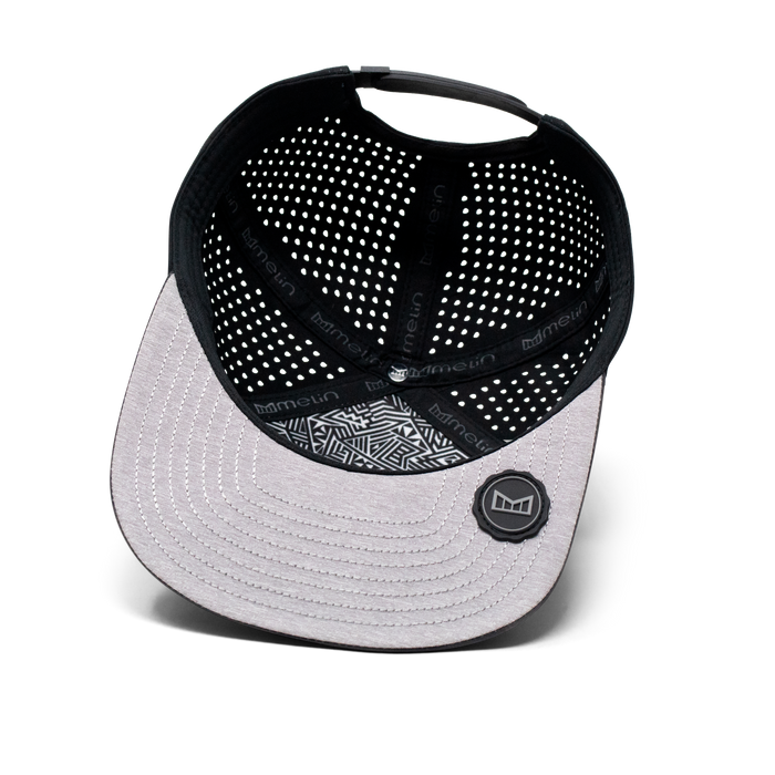 The inside view of the Melin Horizon Fit Treches Icon Hydro hat in green camo