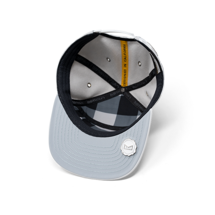 The inside view of the melin Trenches Icon Infinite Thermal  Horizon Fit in Snow Camo