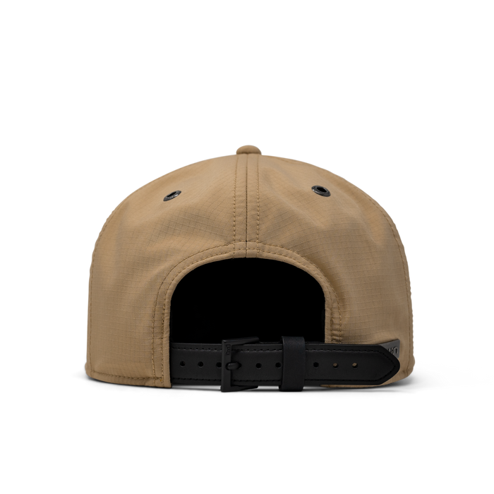 The back view of the melin Trenches Icon Thermal  Horizon Fit in Khaki