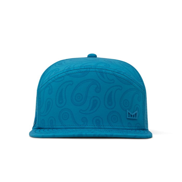 The front view of the melin Horizon Fit Trenches Links Hydro  in  Electric Blue