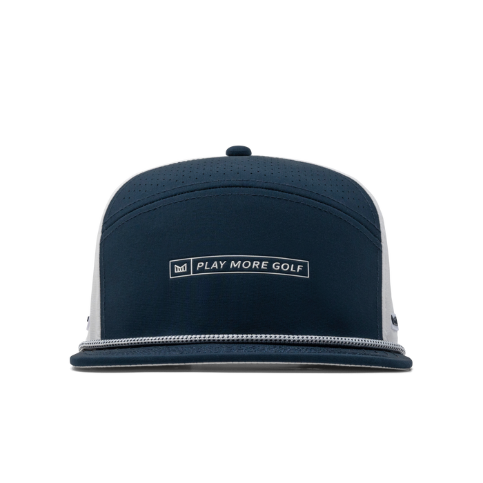 The front view of the melin Trenches Links Drive Hydro  Horizon Fit in  Navy / White