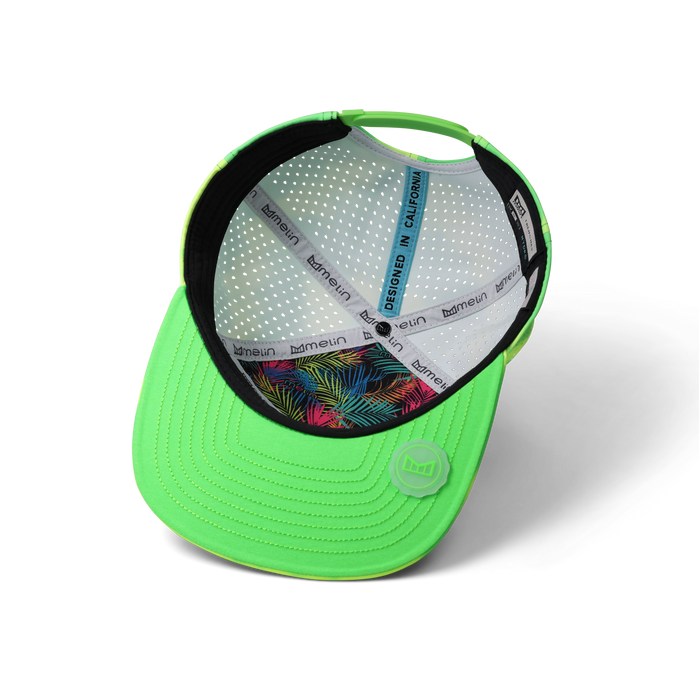 Melin Horizon Fit Trenches Neon Tie Dye Hydro Hat in Slime