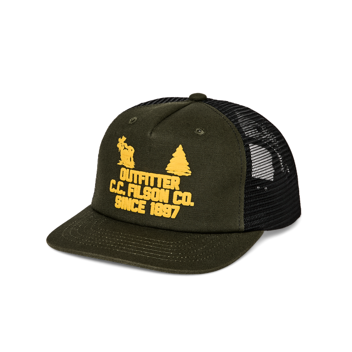 TRUCKER MESH CAP - LODEN GREEN/OUTFITTER