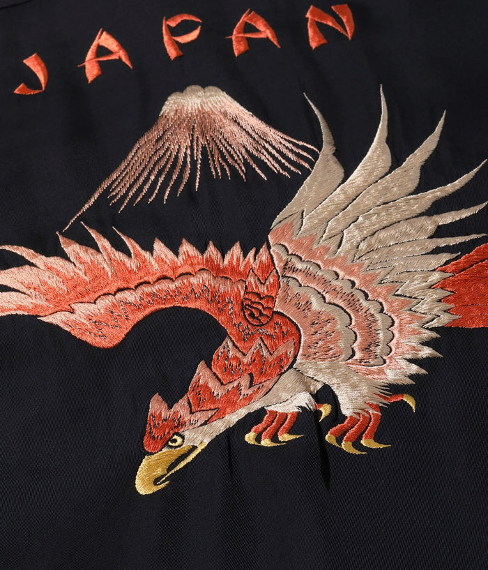 TT39301 / SUKA BOWLING SHIRT “EAGLE - BLACK