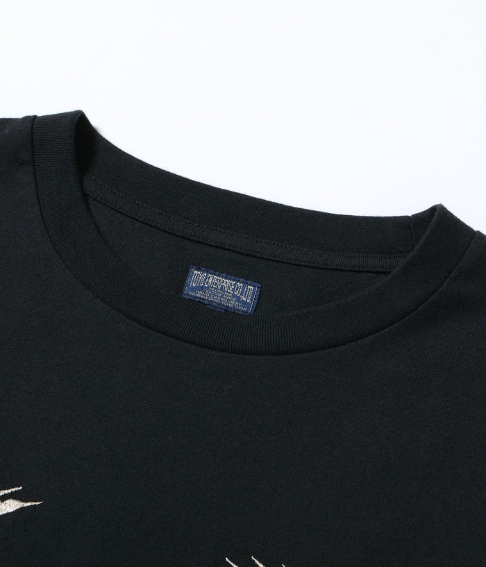 TT79587 SUKA T-SHIRT EMBROIDERED “EAGLE” - BLACK