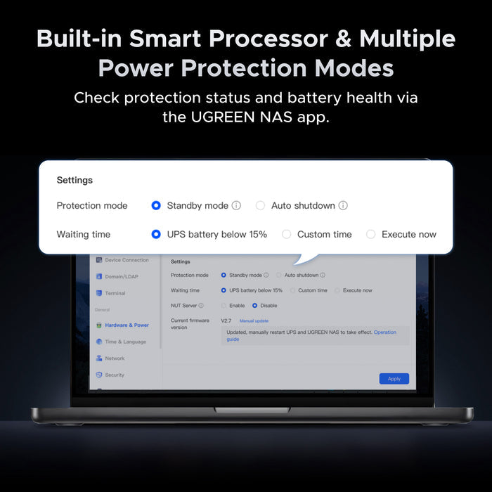 UGREEN NAS UPS US2000 72W DC Battery Backup and Surge Protector