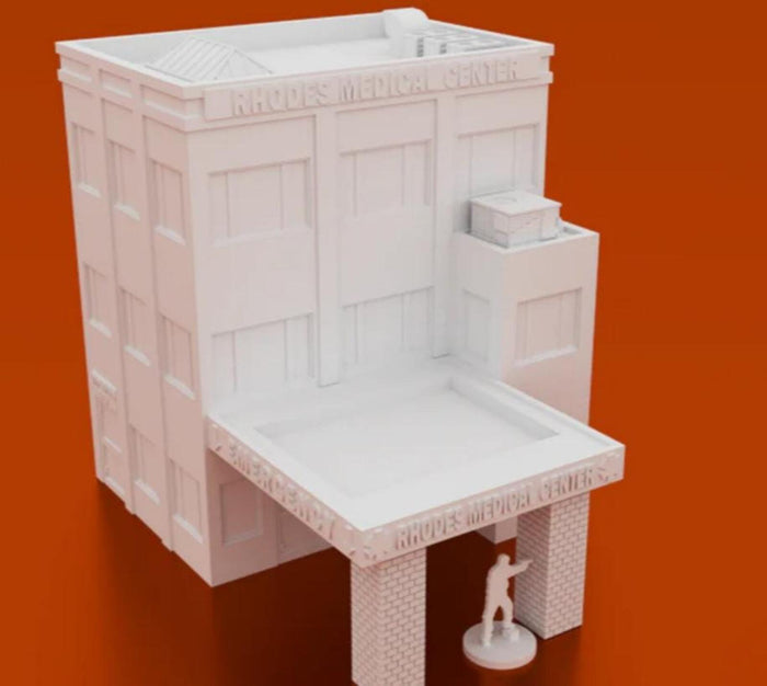 Urban Medical Centre – Modern City Building for MCP – Corvus Games Terrain