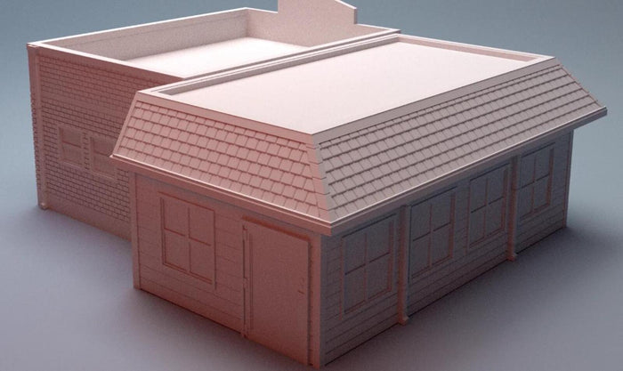 Urban Monsieur Boeuf Restaurant – Modern City Building for MCP – Corvus Games Terrain
