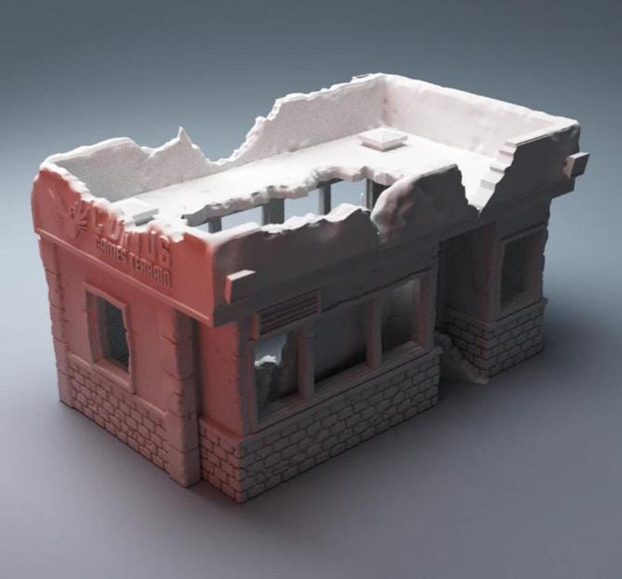 Urban Ruined Corvid Building – Modern City Building for MCP – Corvus Games Terrain
