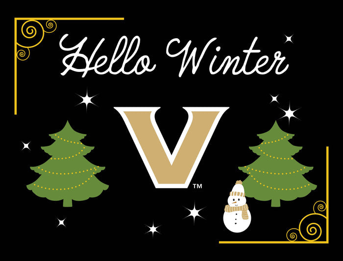 Vanderbilt Hello Winter Yardsy Sign yard sign