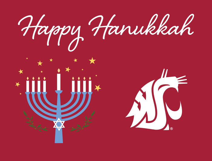 Washington State Happy Hanukkah Yardsy Sign yard sign