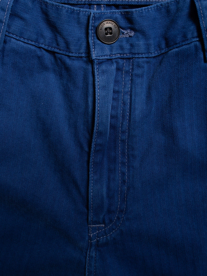 WENDY HERRINGBONE PANTS - BLUE