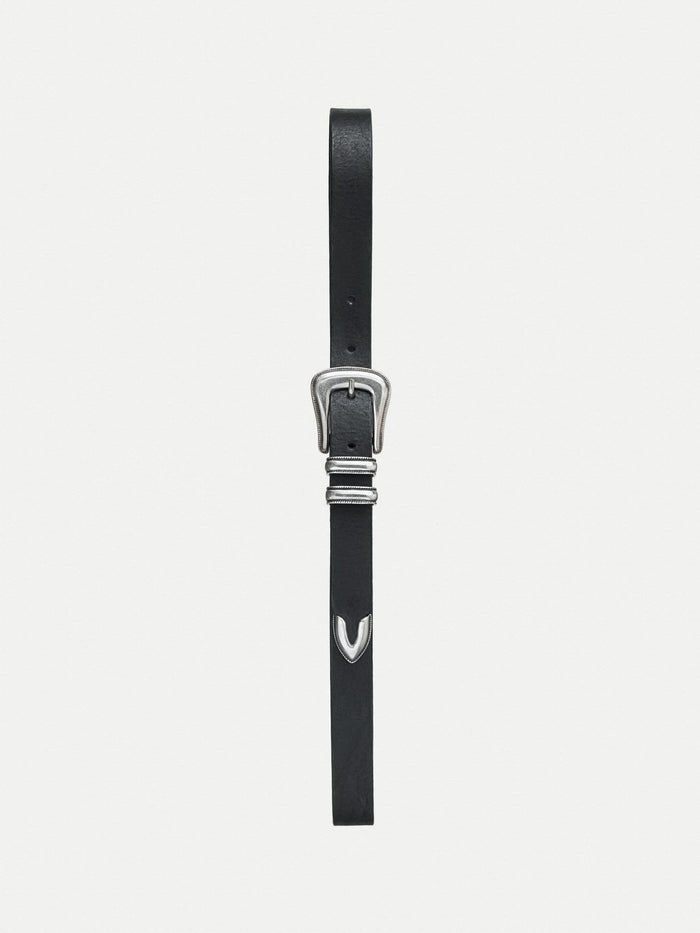 WESTERN SILVER BELT - BLACK
