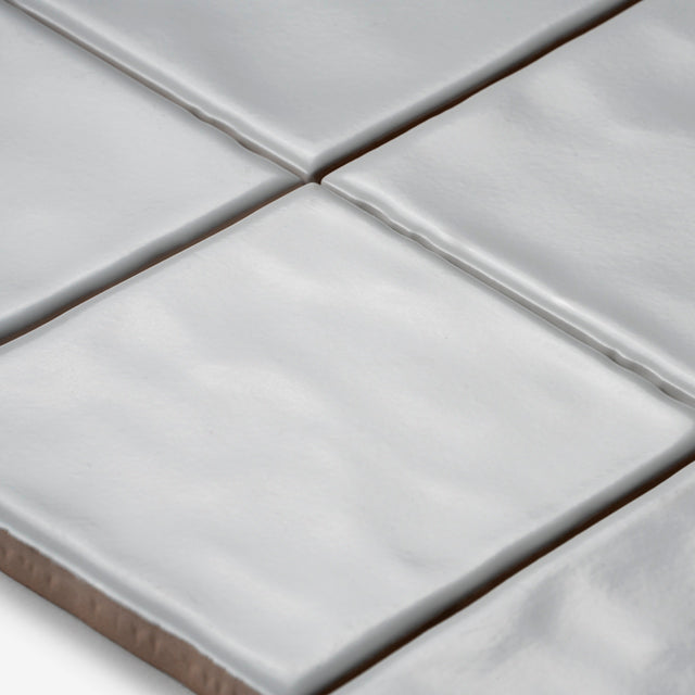 White Luca Hand Made Matte Tile 100 x 100 x 8mm