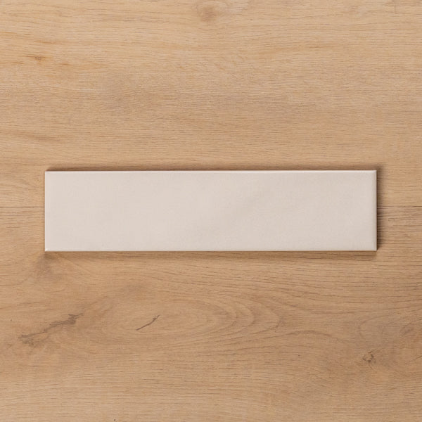 Sample of Whitehaven Porcelain Wavy Satin Ceramic Subway Tile - The Blue Space