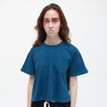 W'MENS POCKET TEE - INDIGO