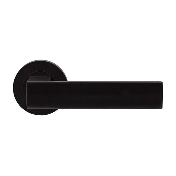 Zanda Boston Passage Set Matte Black online at The Blue Space | Square passage door handles
